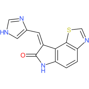 8-(1H-IMIDAZOL-4-YLMETHYLENE)-6,8-DIHYDRO-THIAZOLO[5,4-E]INDOL-7-ONE