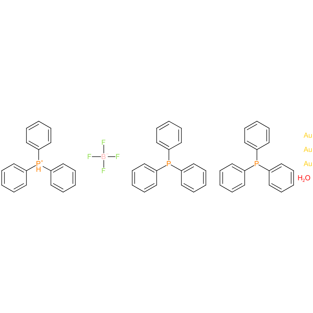 Tris[triphenylphosphinegold (I)]oxonium tetrafluoroborate,