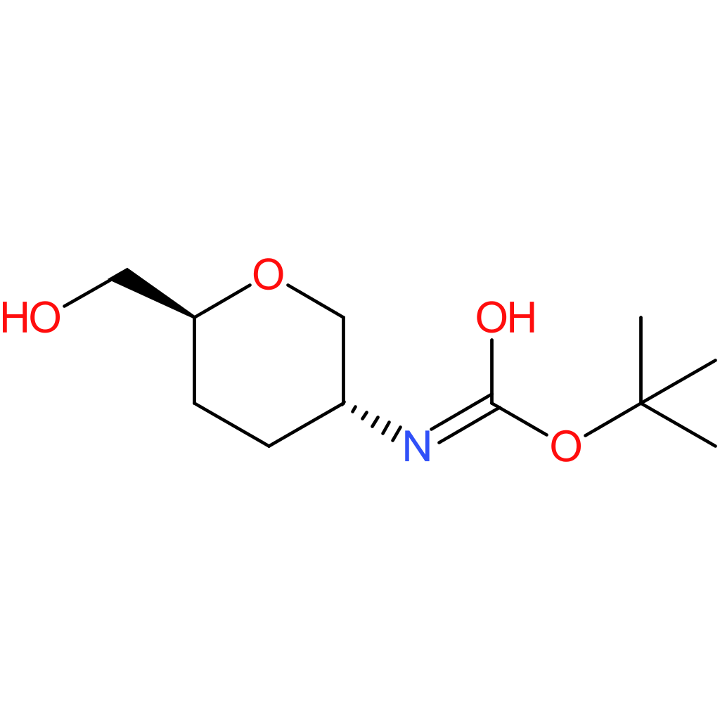 tert-Butyl ((3R,6S)-6-(hydroxymethyl)tetrahydro-2H-pyran-3-yl)carbamate