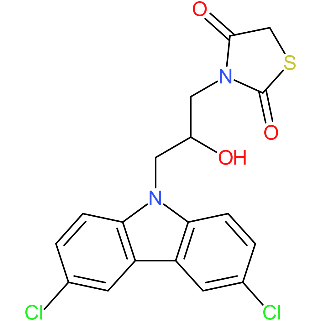2,4-Thiazolidinedione,3-[3-(3,6-dichloro-9H-carbazol-9-yl)-2-hydroxypropyl]-