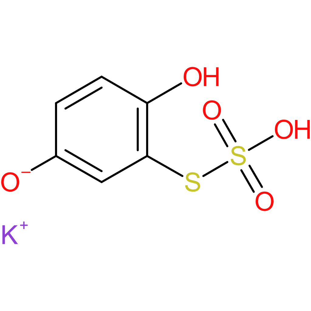 Potassium S-(2,5-dihydroxyphenyl) sulfothioate