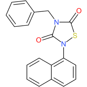 4-Benzyl-2-(naphthalen-1-yl)-[1,2,4]thiadiazolidine-3,5-dione
