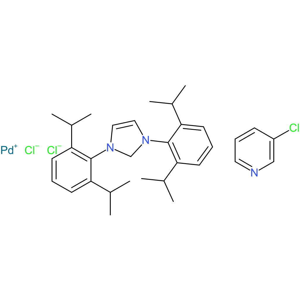 (1,3-Bis(2,6-diisopropylphenyl)imidazolidene) ( 3-chloropyridyl) palladium(II) dichloride