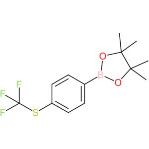 4,4,5,5-Tetramethyl-2-(4-((trifluoromethyl)thio)phenyl)-1,3,2-dioxaborolane