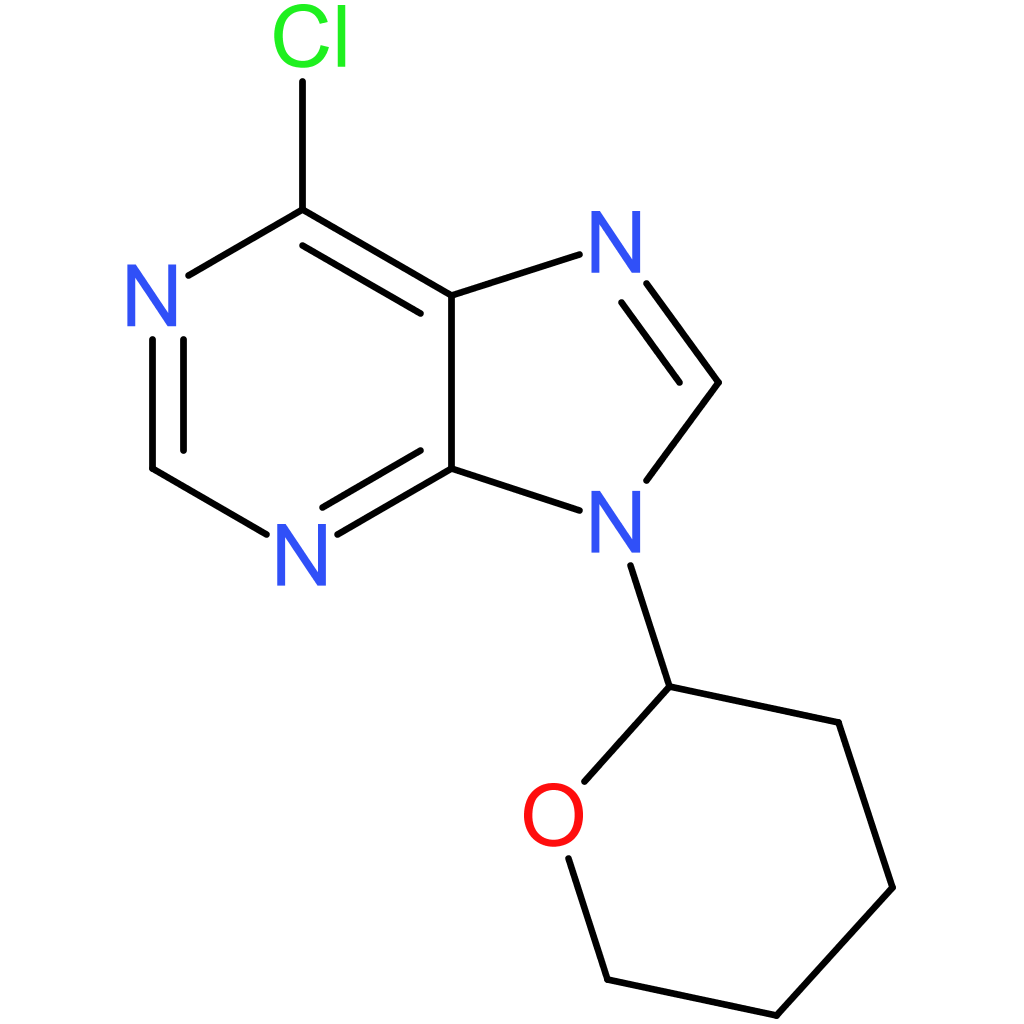6-Chloro-9-(tetrahydro-2H-pyran-2-yl)-9H-purine