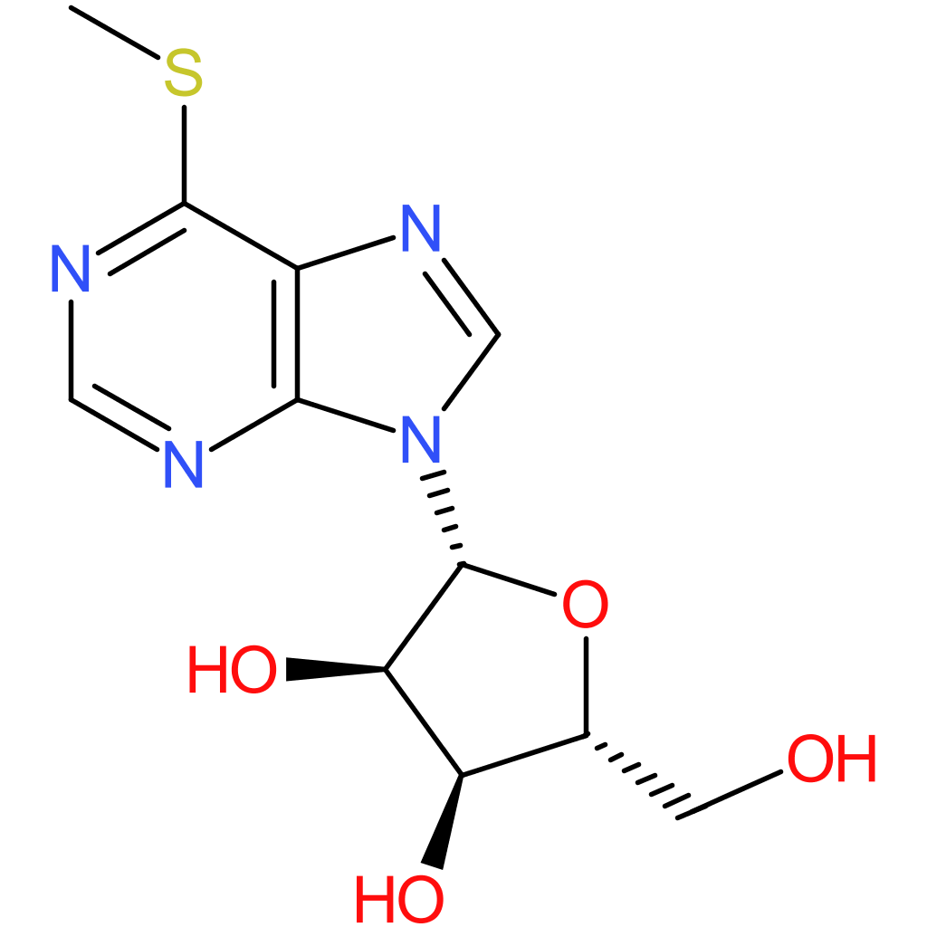 6-Methylmercapto-9-(?-D-ribofuranosyl) purine
