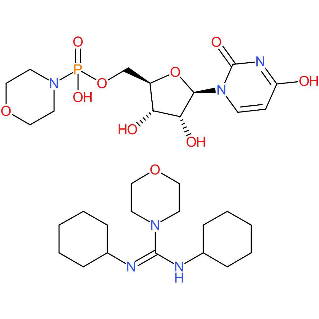 Uridine 5-monophosphomorpholidate 4-morpholine-N,N-dicyclohexylcarboxamidine salt