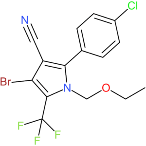 4-Bromo-2-(4-chlorophenyl)-1-(ethoxymethyl)-5-(trifluoromethyl)-1H-pyrrole-3-carbonitrile