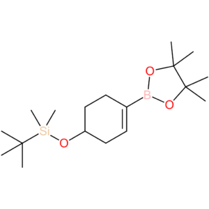 tert-Butyldimethyl((4-(4,4,5,5-tetramethyl-1,3,2-dioxaborolan-2-yl)cyclohex-3-en-1-yl)oxy)silane