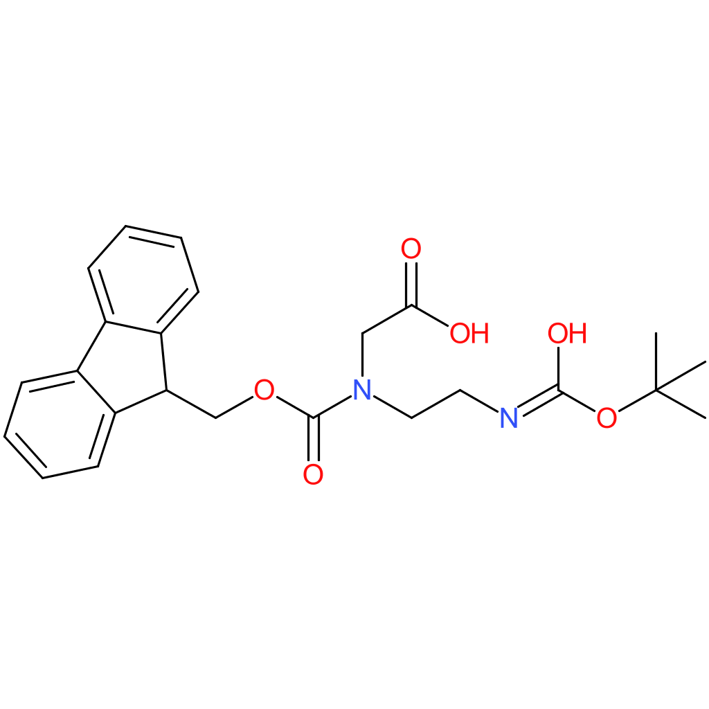 Fmoc-N-(N-b-Boc-aminoethyl)-Gly-OH