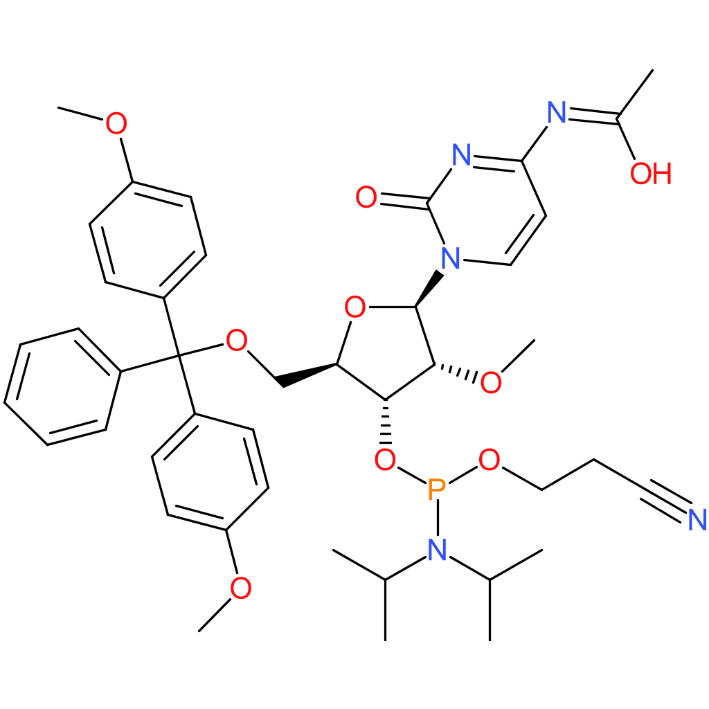 (2R,3R,4R,5R)-5-(4-Acetamido-2-oxopyrimidin-1(2H)-yl)-2-((bis(4-methoxyphenyl)(phenyl)methoxy)methyl)-4-methoxytetrahydrofuran-3-yl (2-cyanoethyl) diisopropylphosphoramidite