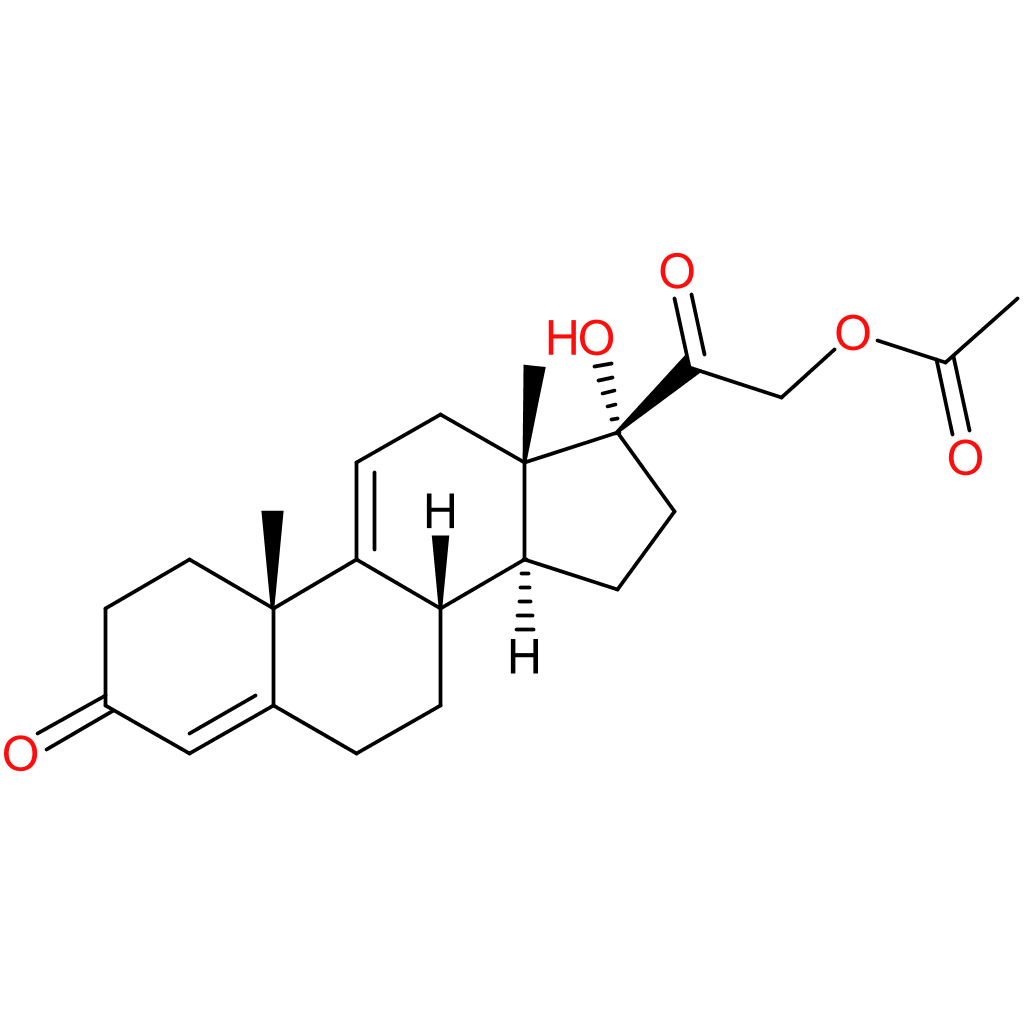 17-alpha,21-dihydroxypregna-4,9(11)-diene-3,20-dione 21-acetate