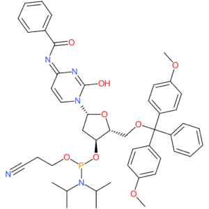 (2R,3S,5R)-5-(4-Benzamido-2-oxopyrimidin-1(2H)-yl)-2-((bis(4-methoxyphenyl)(phenyl)methoxy)methyl)tetrahydrofuran-3-yl (2-cyanoethyl) diisopropylphosphoramidite