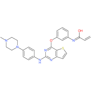 N-(3-((2-((4-(4-methylpiperazin-1-yl)phenyl)amino)thieno[3,2-d]pyrimidin-4-yl)oxy)phenyl)acrylamide