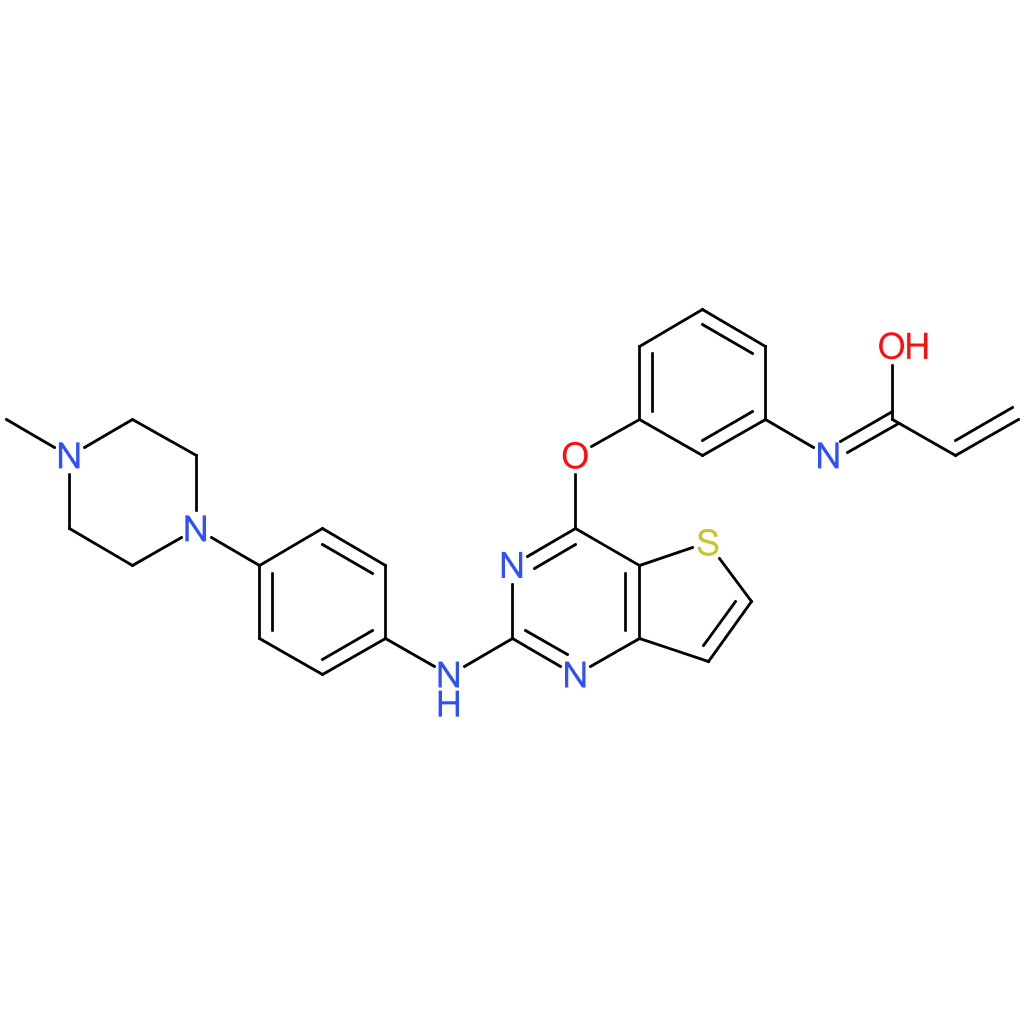 N-(3-((2-((4-(4-methylpiperazin-1-yl)phenyl)amino)thieno[3,2-d]pyrimidin-4-yl)oxy)phenyl)acrylamide