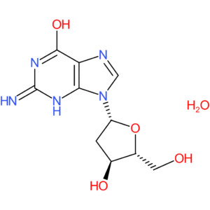 2-Amino-9-((2R,4S,5R)-4-hydroxy-5-(hydroxymethyl)tetrahydrofuran-2-yl)-1H-purin-6(9H)-one hydrate