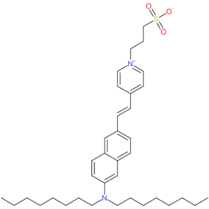 Pyridinium,4-[2-[6-(dioctylamino)-2-naphthalenyl]ethenyl]-1-(3-sulfopropyl)-, inner salt