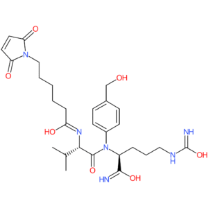 6-(2,5-Dioxo-2,5-dihydro-1H-pyrrol-1-yl)-N-((S)-1-(((S)-1-((4-(hydroxymethyl)phenyl)amino)-1-oxo-5-ureidopentan-2-yl)amino)-3-methyl-1-oxobutan-2-yl)hexanamide
