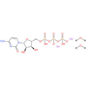 Sodium ((2R,3S,4R,5R)-5-(4-amino-2-oxopyrimidin-1(2H)-yl)-3,4-dihydroxytetrahydrofuran-2-yl)methyl dihydrogentriphosphate dihydrate