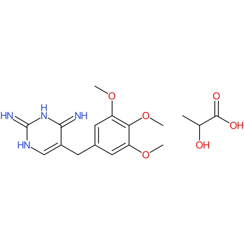 5-(3,4,5-Trimethoxybenzyl)pyrimidine-2,4-diamine 2-hydroxypropanoate