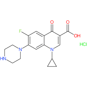 1-Cyclopropyl-6-fluoro-4-oxo-7-(piperazin-1-yl)-1,4-dihydroquinoline-3-carboxylic acid hydrochloride