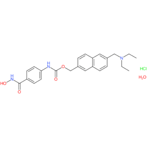 (6-((Diethylamino)methyl)naphthalen-2-yl)methyl (4-(hydroxycarbamoyl)phenyl)carbamate hydrochloride hydrate