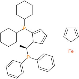 (S)-1-[(Rp)-2-(Dicyclohexylphosphino)ferrocenylethyl]diphenylphosphine >=