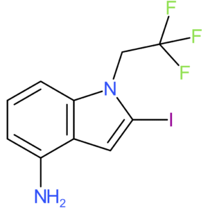 1-(2,2,2-Trifluoroethyl)-2-iodo-4-aminoindole
