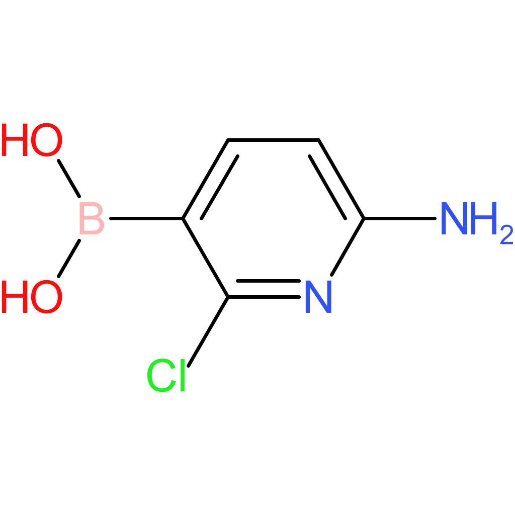 (2-chloro-6-aminopyridin-3-yl)boronic acid