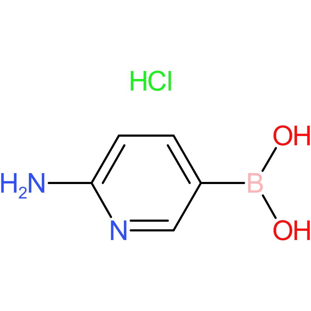 (6-aminopyridin-3-yl)boronic acid hydrochloride