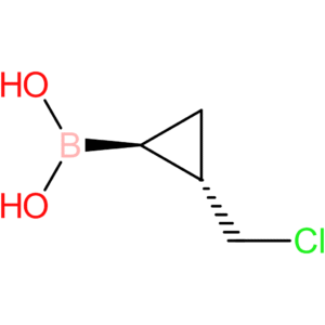 racemic, trans-1-chloromethyl-cyclopropyl-2-boronic acid
