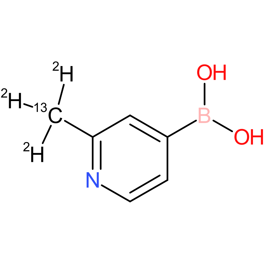 2-(methyl-13c,d3)pyridine-4-boronic acid