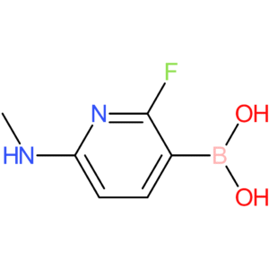 (2-fluoro-6-(methylamino)pyridin-3-yl)boronic acid