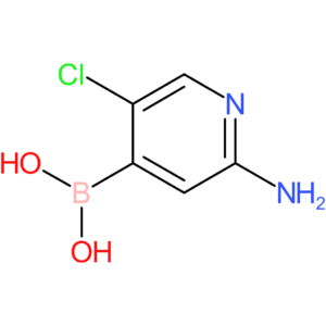 2-amino-5-chloro-pyridine-4-boronic acid