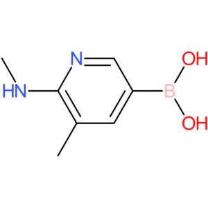 [5-methyl-6-(methylamino)pyridin-3-yl]boronic acid