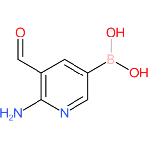 (6-amino-5-formylpyridin-3-yl)boronic acid