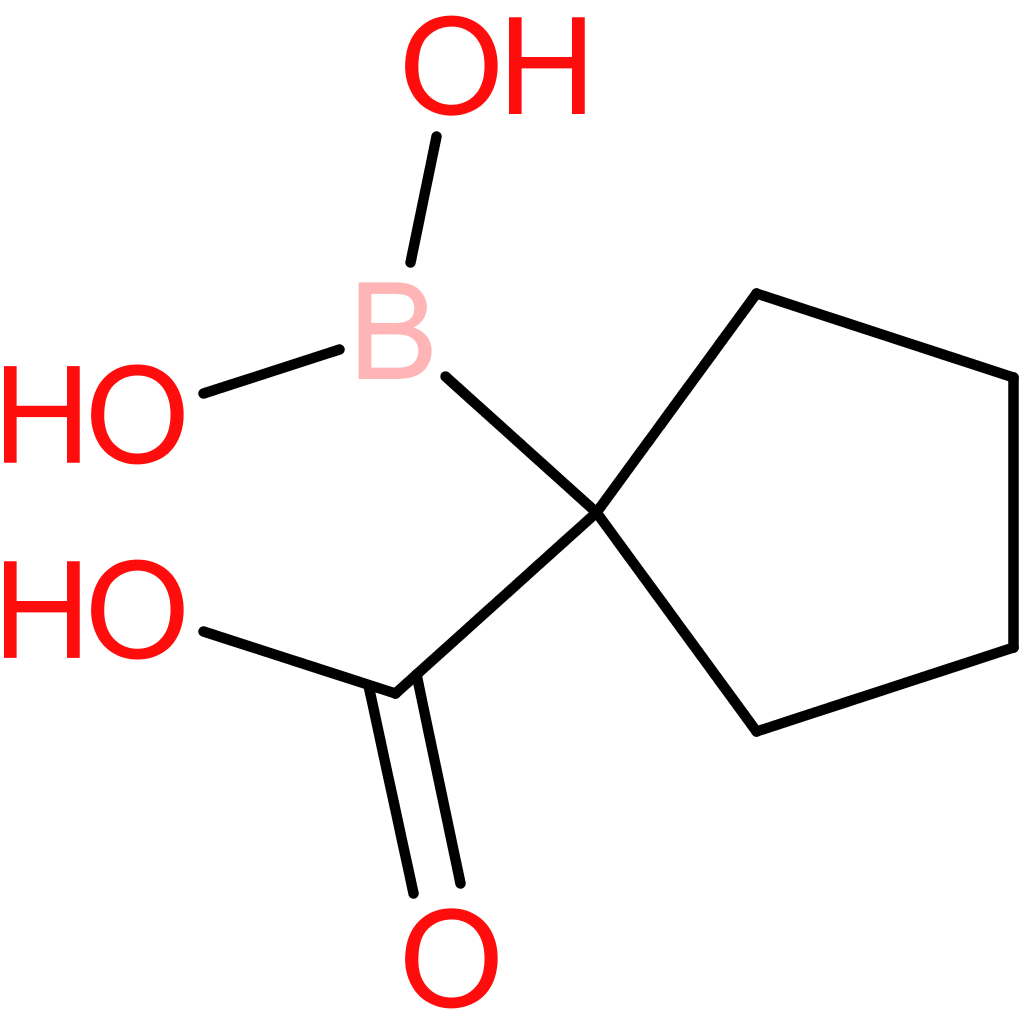 1-(dihydroxyboranyl)cyclopentane-1-carboxylic acid