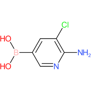 (6-amino-5-chloropyridin-3-yl)boronic acid