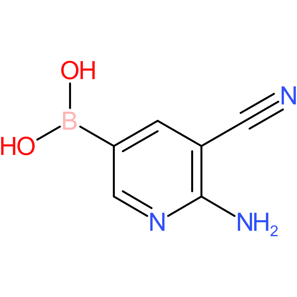 (6-amino-5-cyanopyridin-3-yl)boronic acid