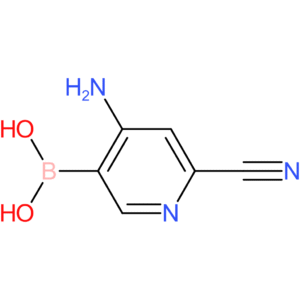 4-amino-6-cyanopyridin-3-ylboronic acid