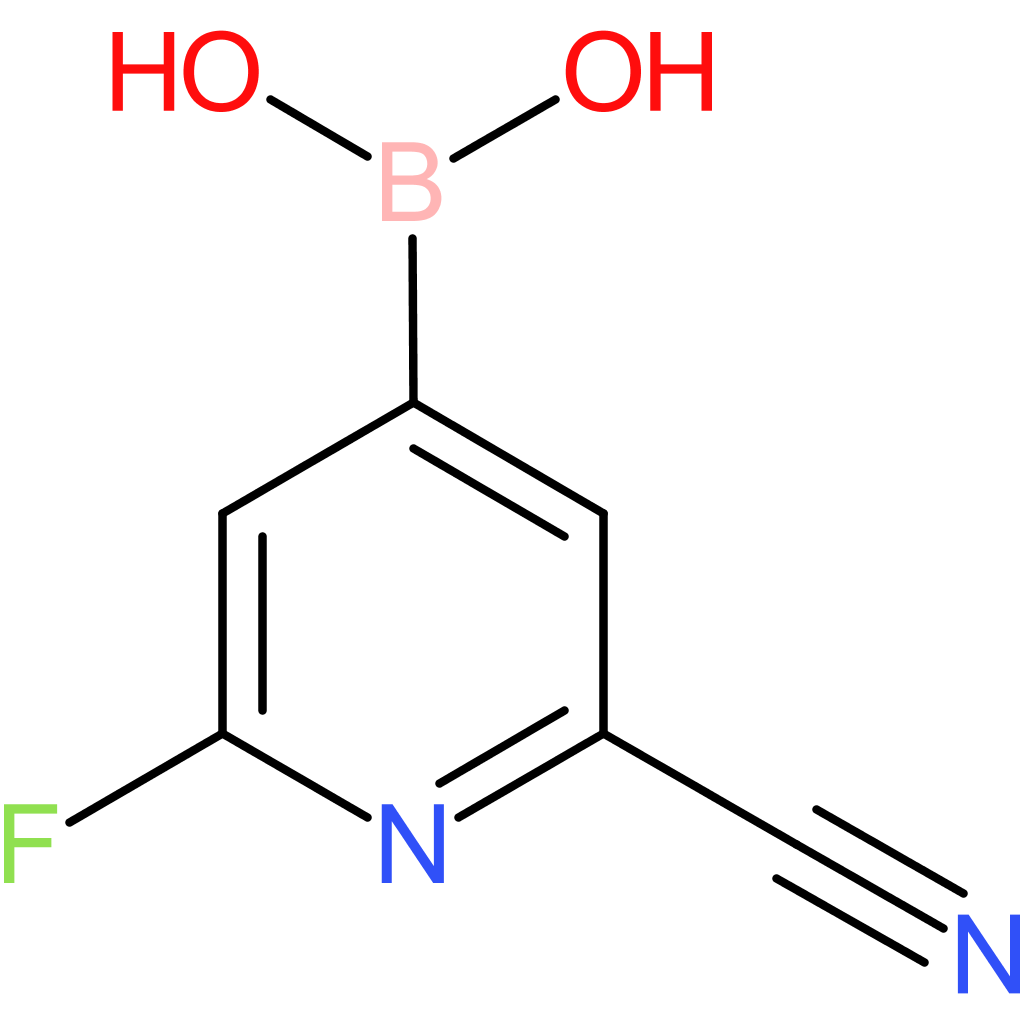 (2-cyano-6-fluoropyridin-4-yl)boronic acid