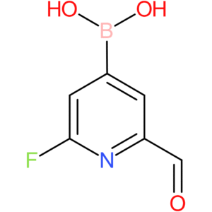 (2-fluoro-6-formylpyridin-4-yl)boronic acid
