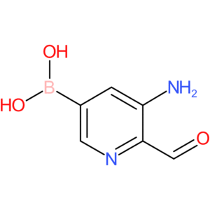 (5-amino-6-formylpyridin-3-yl)boronic acid