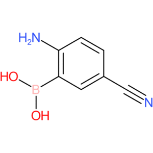(2-amino-5-cyanophenyl)boronic acid