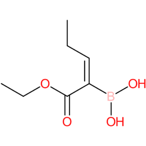 (E)-(1-ethoxy-1-oxopent-2-en-2-yl)boronic acid