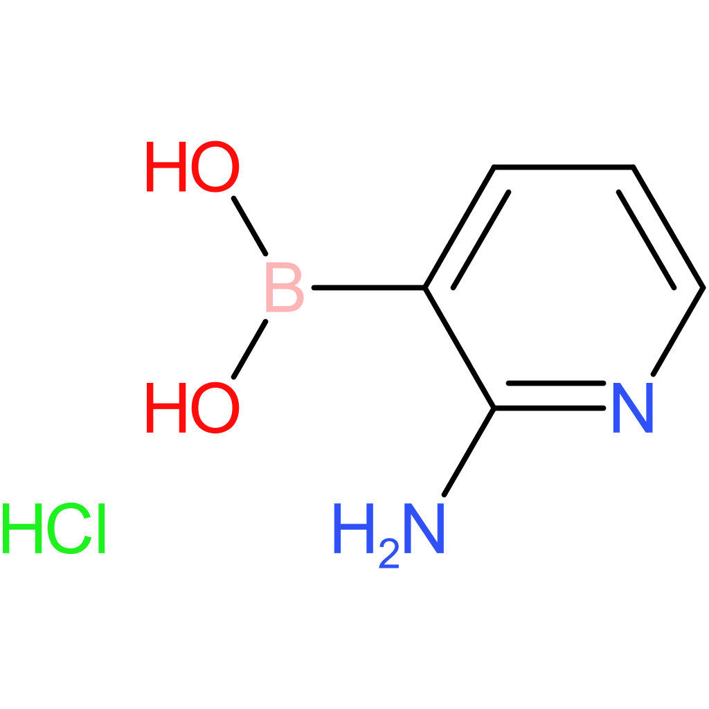 2-aminopyridin-3-ylboronic acid hcl