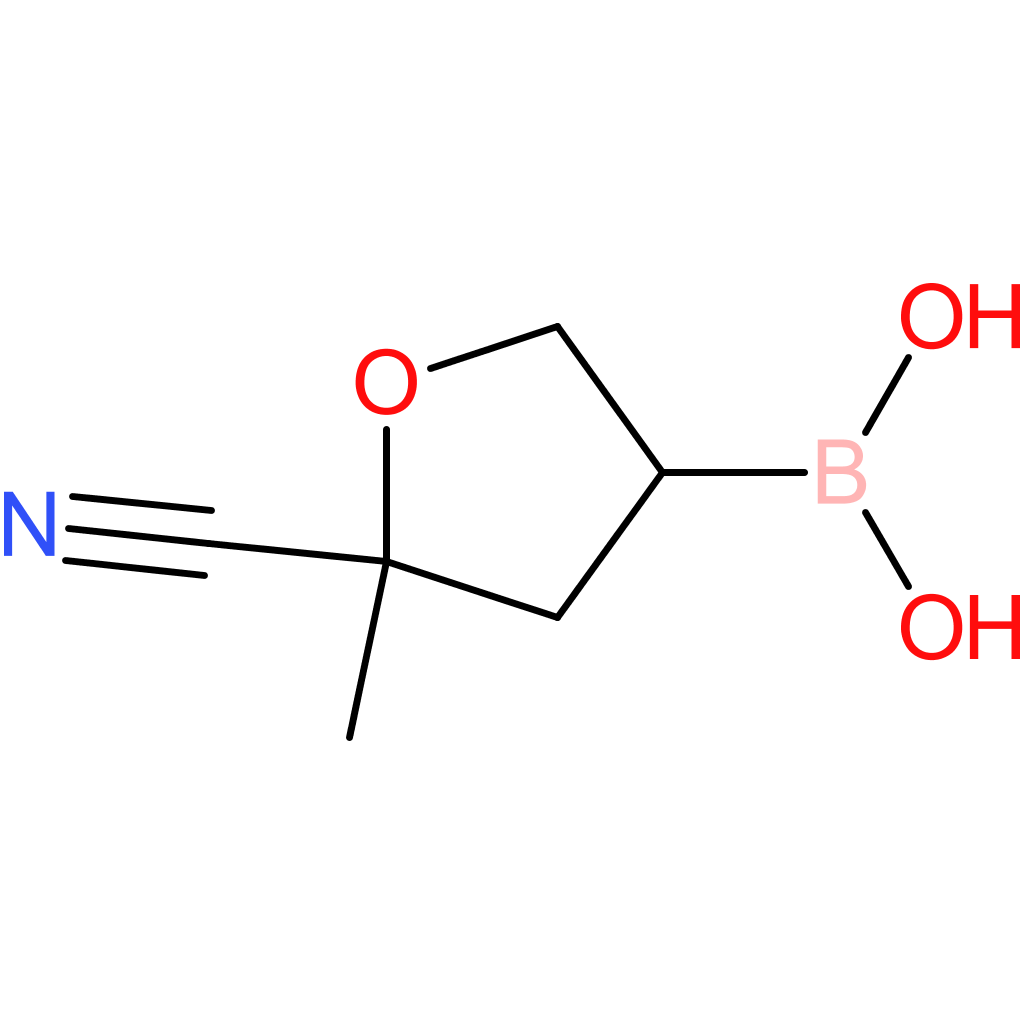 (5-cyano-5-methyl)tetrahydrofuran-3-boronic acid