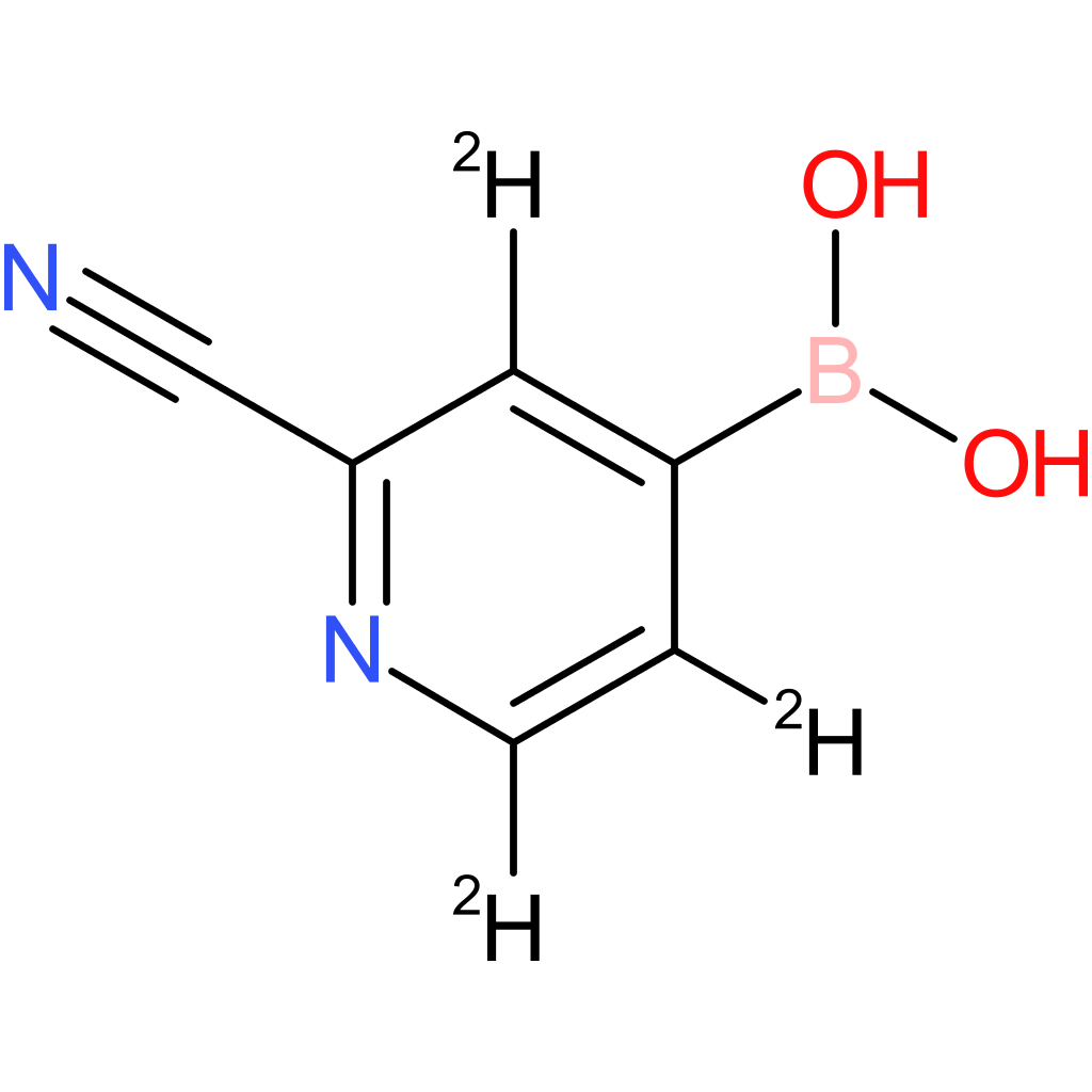 2-(cyanopyridine-d3)-4-boronic acid