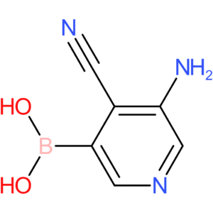 (5-amino-4-cyanopyridin-3-yl)boronic acid