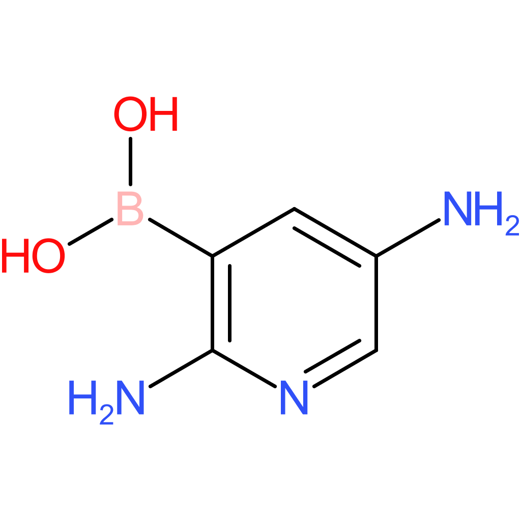 (2,5-diaminopyridin-3-yl)boronic acid